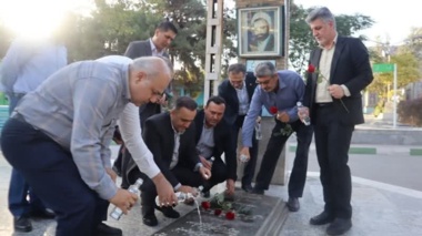 آئین تجدید میثاق با شهدای امامزاده عبدالله گرگان در هفته دولت